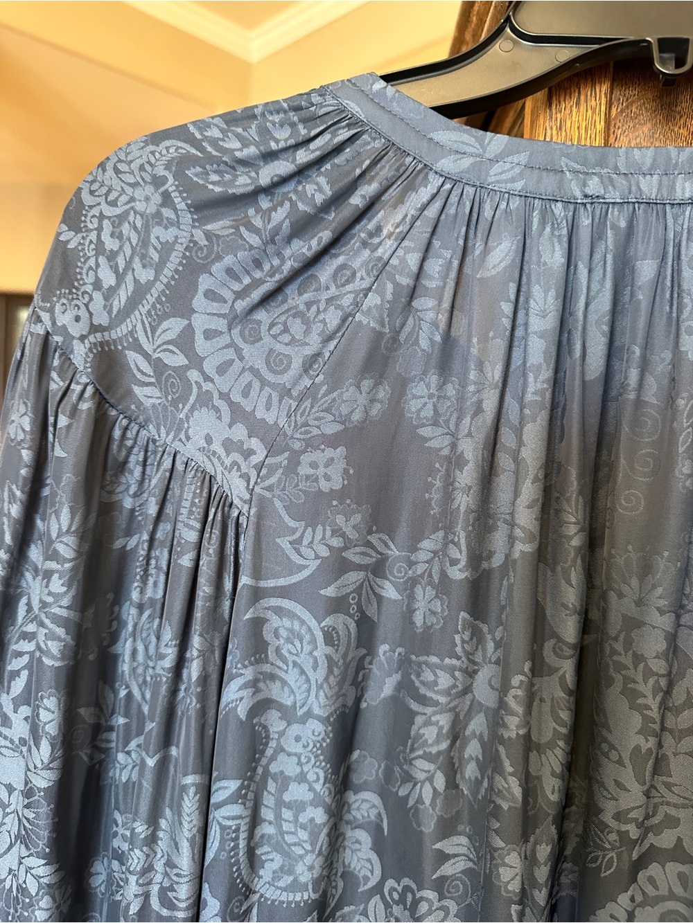 Current Air Blue Long-Sleeve Blouse - Picture 4 of 5
